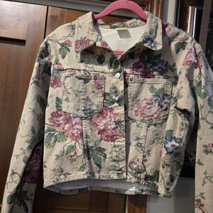 Floral Denim Jacket